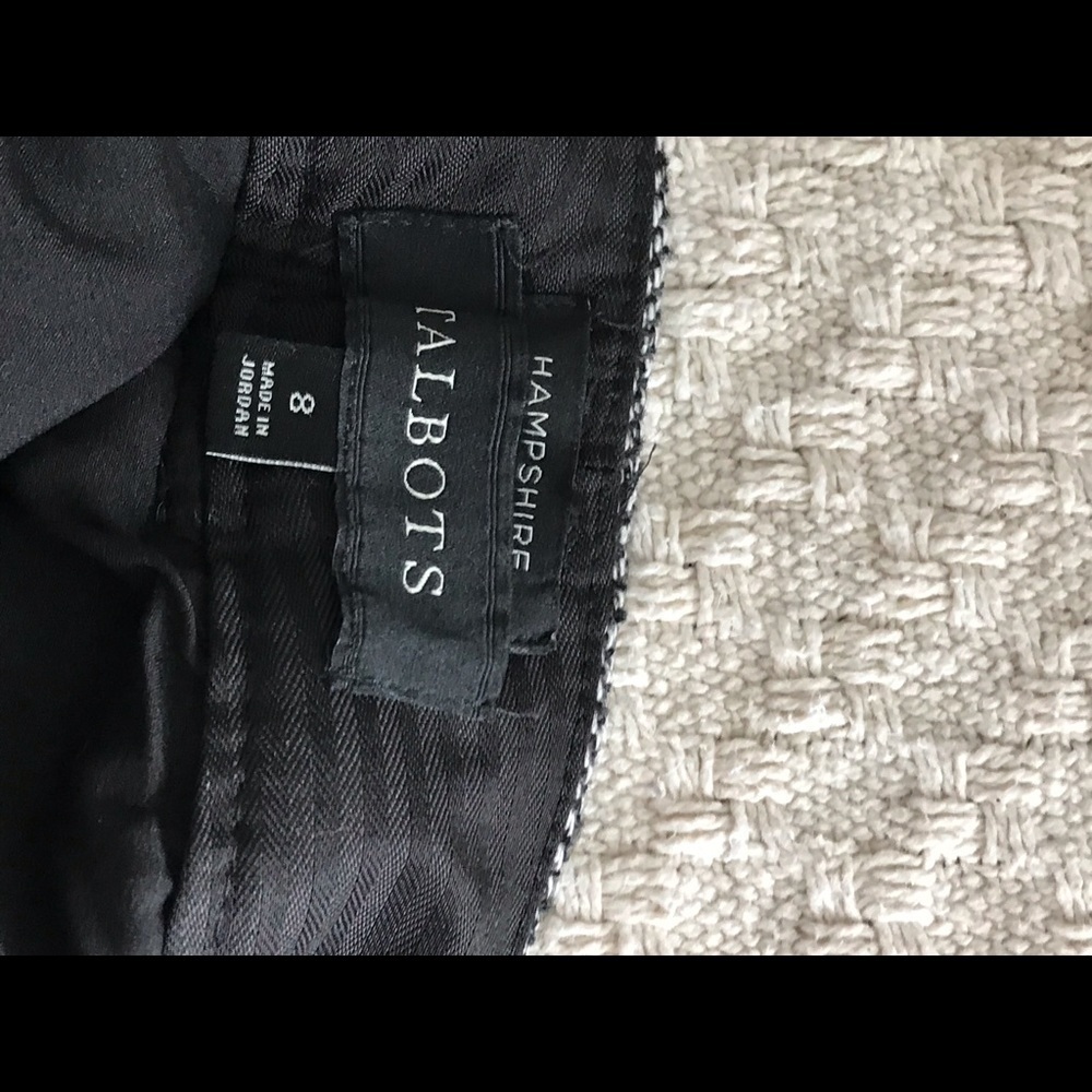 Talbots Gray Herringbone Trousers - Picture 5 of 7